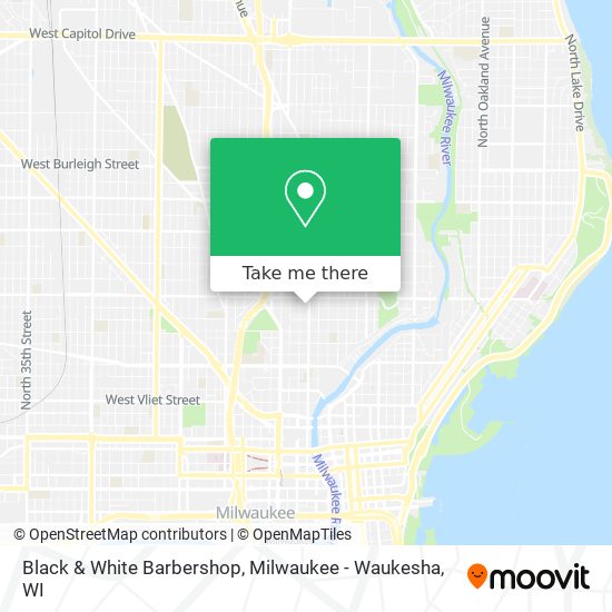 Black & White Barbershop map