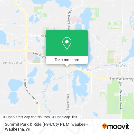 Summit Park & Ride (I-94 / Cty P) map
