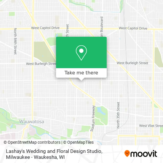 Lashay's Wedding and Floral Design Studio map