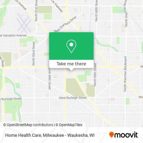 Home Health Care map