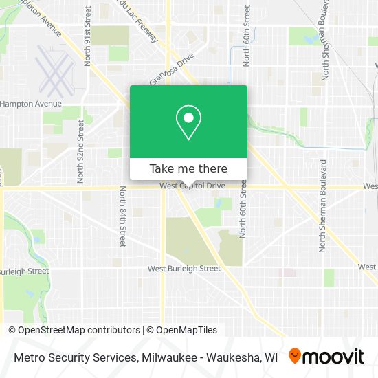 Metro Security Services map