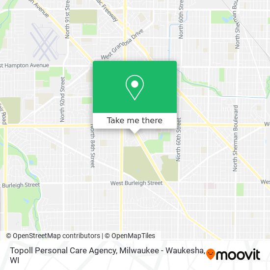 Topoll Personal Care Agency map