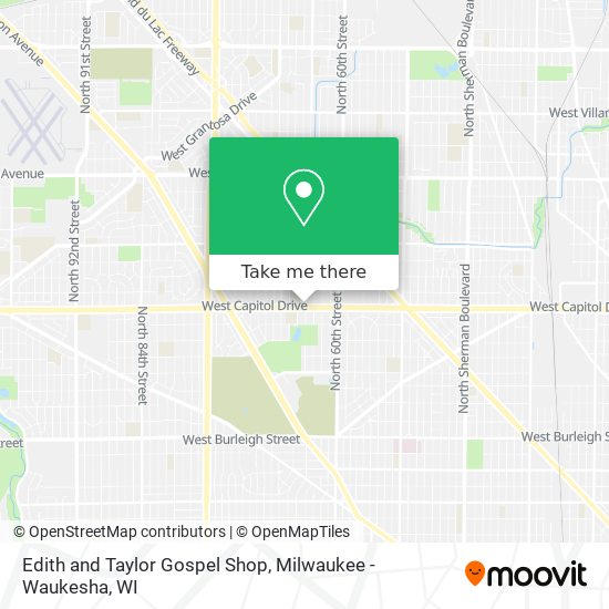 Edith and Taylor Gospel Shop map