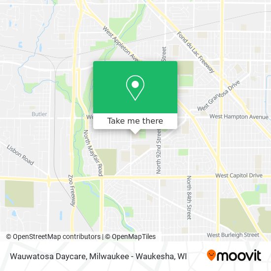 Mapa de Wauwatosa Daycare