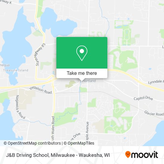 Mapa de J&B Driving School