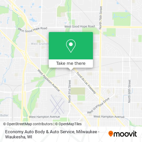 Mapa de Economy Auto Body & Auto Service