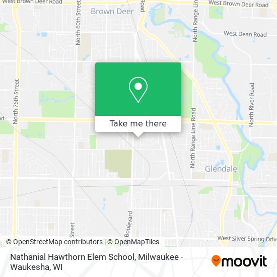 Nathanial Hawthorn Elem School map