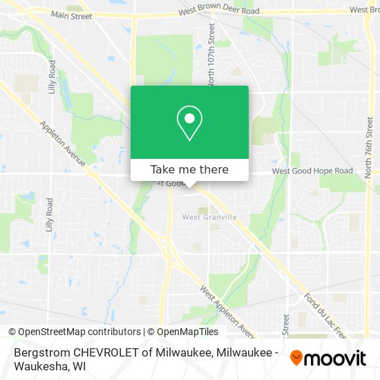 Bergstrom CHEVROLET of Milwaukee map