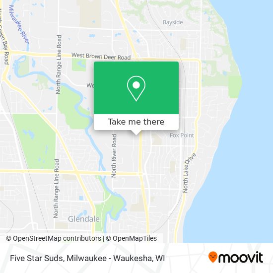 Five Star Suds map