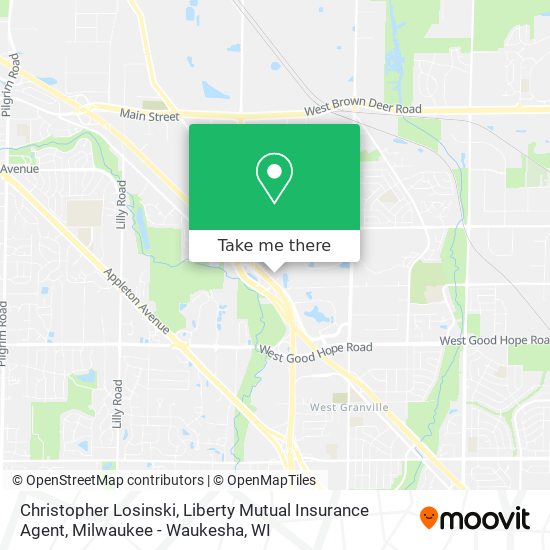 Christopher Losinski, Liberty Mutual Insurance Agent map