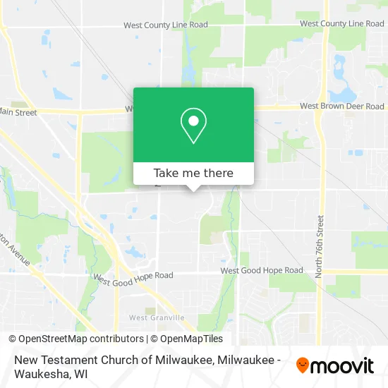 Mapa de New Testament Church of Milwaukee