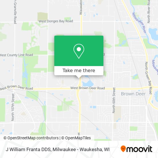 J William Franta DDS map