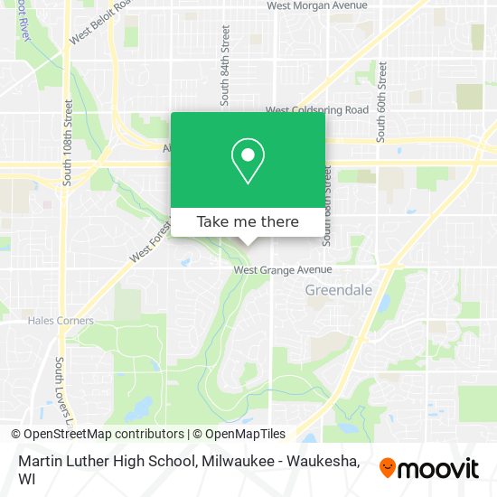 Martin Luther High School map