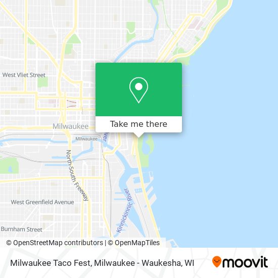 Mapa de Milwaukee Taco Fest