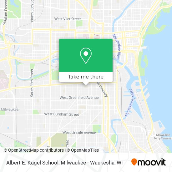 Mapa de Albert E. Kagel School
