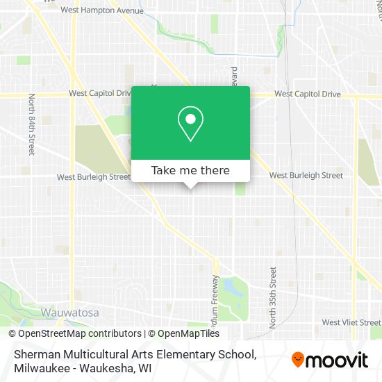 Mapa de Sherman Multicultural Arts Elementary School