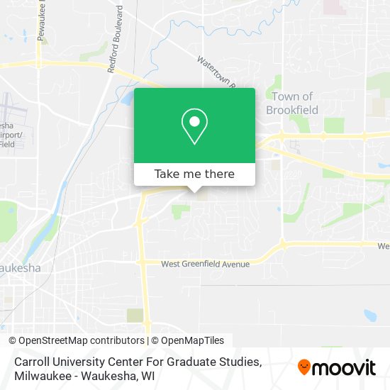 Carroll University Center For Graduate Studies map