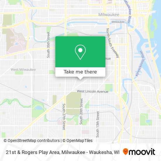 21st & Rogers Play Area map