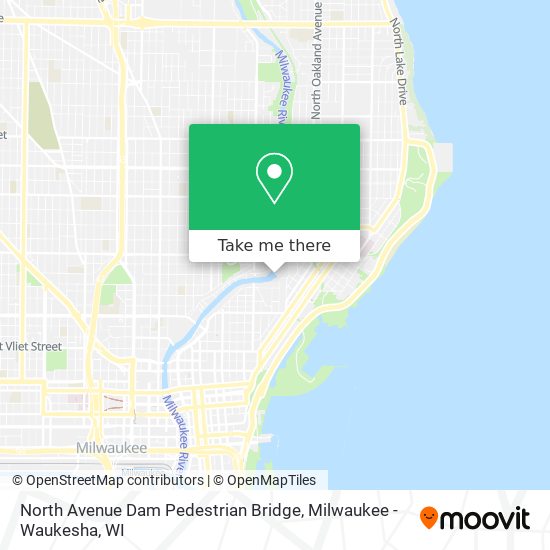 North Avenue Dam Pedestrian Bridge map