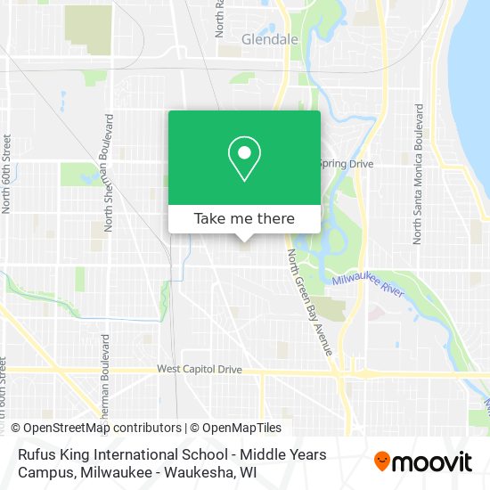 Mapa de Rufus King International School - Middle Years Campus