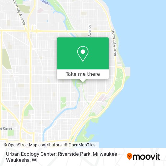 Urban Ecology Center: Riverside Park map