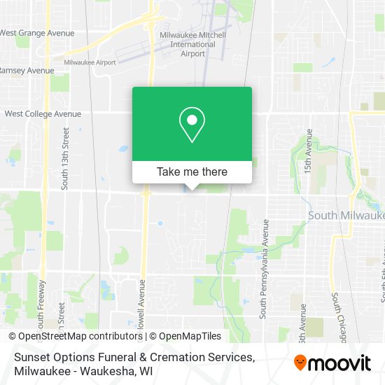 Mapa de Sunset Options Funeral & Cremation Services