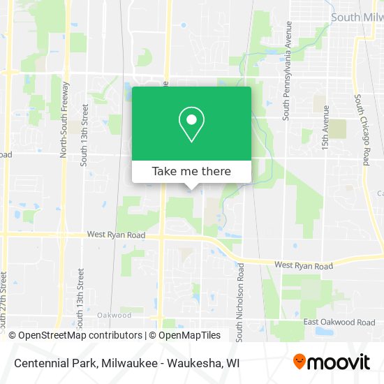 Mapa de Centennial Park