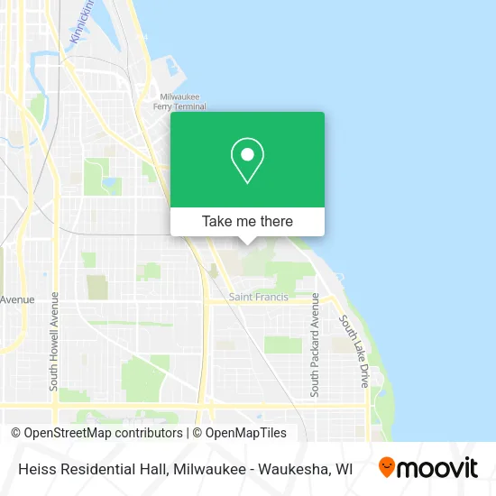 Heiss Residential Hall map