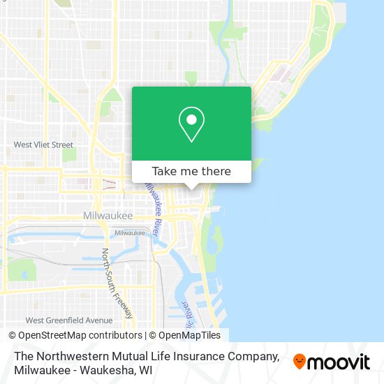 The Northwestern Mutual Life Insurance Company map