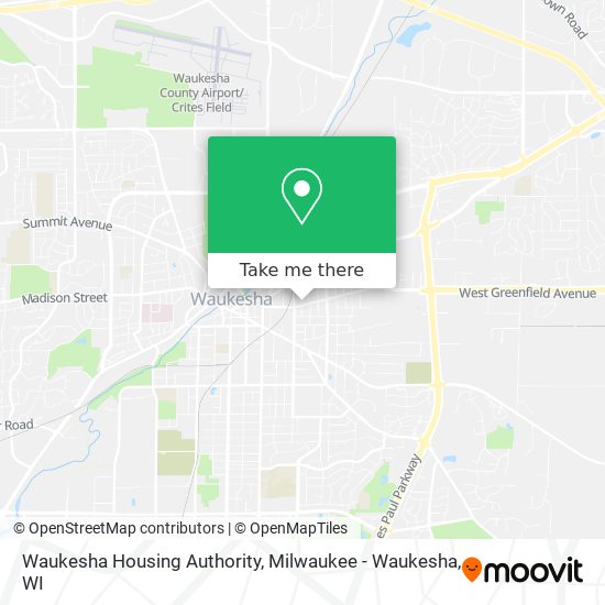 Waukesha Housing Authority map