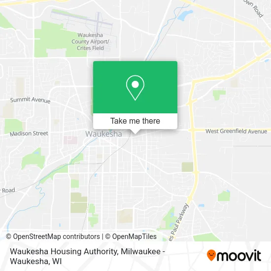 Mapa de Waukesha Housing Authority