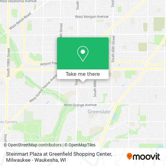 Mapa de Steinmart Plaza at Greenfield Shopping Center