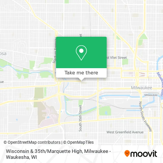 Mapa de Wisconsin & 35th / Marquette High