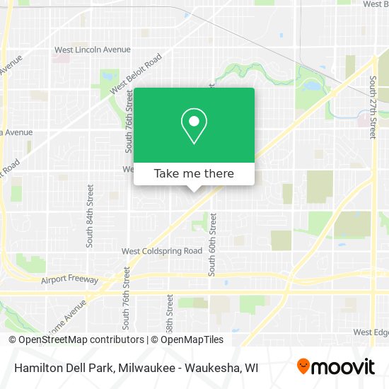 Hamilton Dell Park map