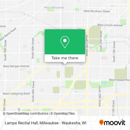 Lampe Recital Hall map
