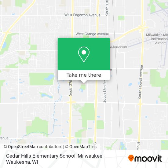 Cedar Hills Elementary School map