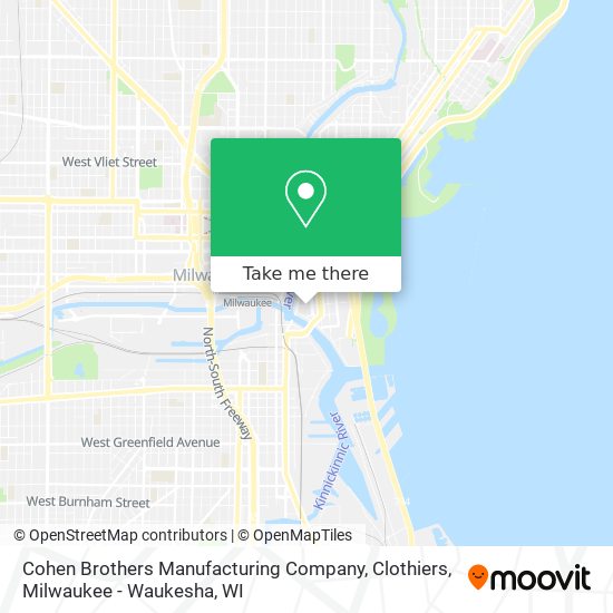 Cohen Brothers Manufacturing Company, Clothiers map
