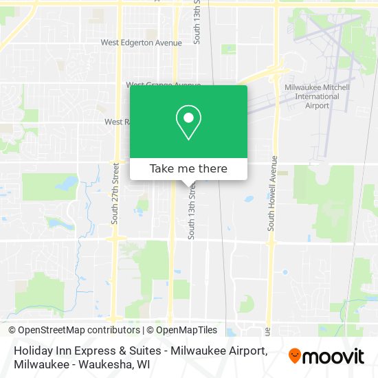 Mapa de Holiday Inn Express & Suites - Milwaukee Airport