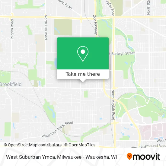 West Suburban Ymca map