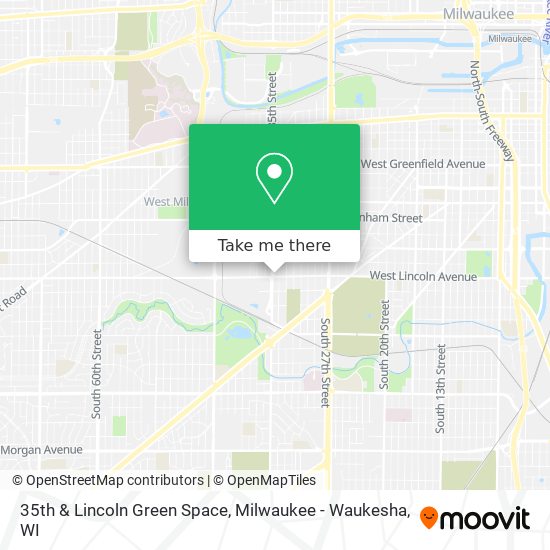 35th & Lincoln Green Space map