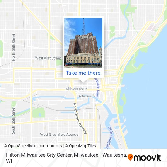 Mapa de Hilton Milwaukee City Center