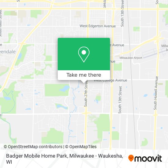 Mapa de Badger Mobile Home Park