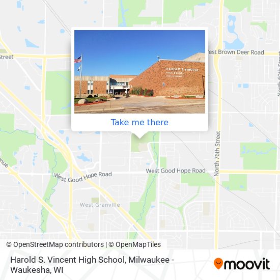 Mapa de Harold S. Vincent High School