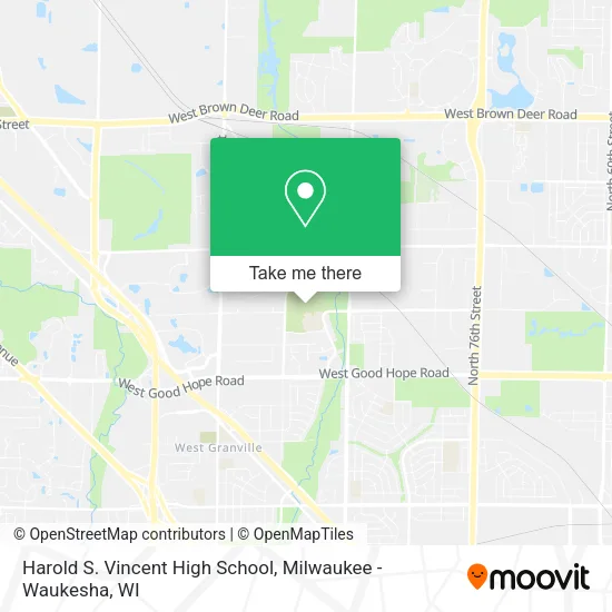Mapa de Harold S. Vincent High School