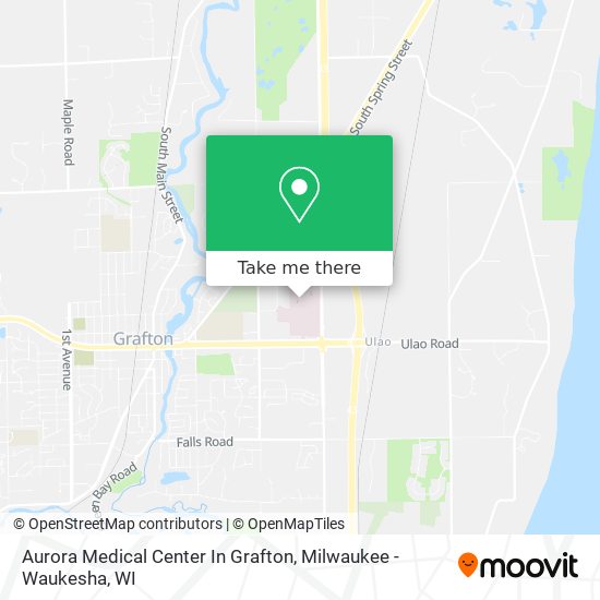 Mapa de Aurora Medical Center In Grafton