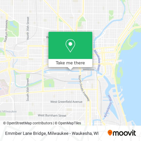 Emmber Lane Bridge map