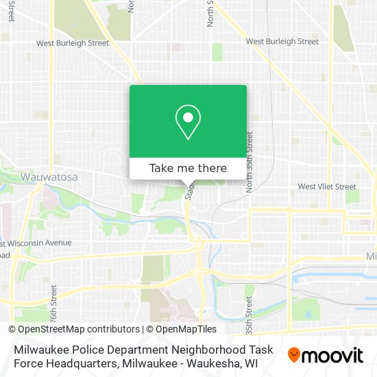 Mapa de Milwaukee Police Department Neighborhood Task Force Headquarters