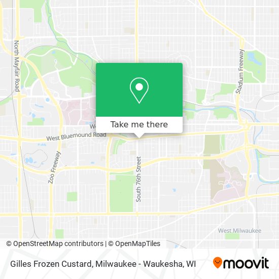Mapa de Gilles Frozen Custard