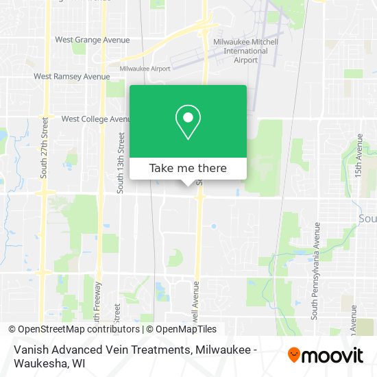 Vanish Advanced Vein Treatments map