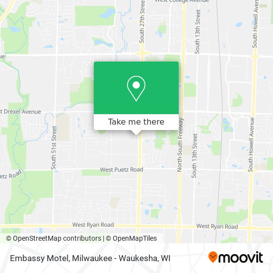Embassy Motel map